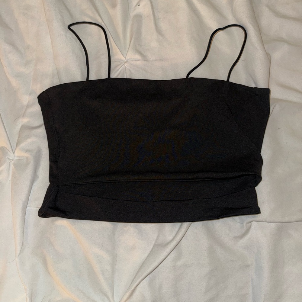 Black crop top